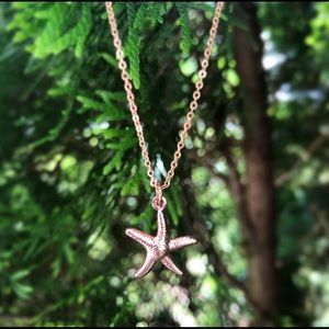 Rose Gold Starfish Necklace